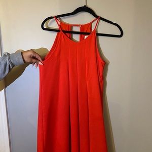 Red Sleeveless Dress
